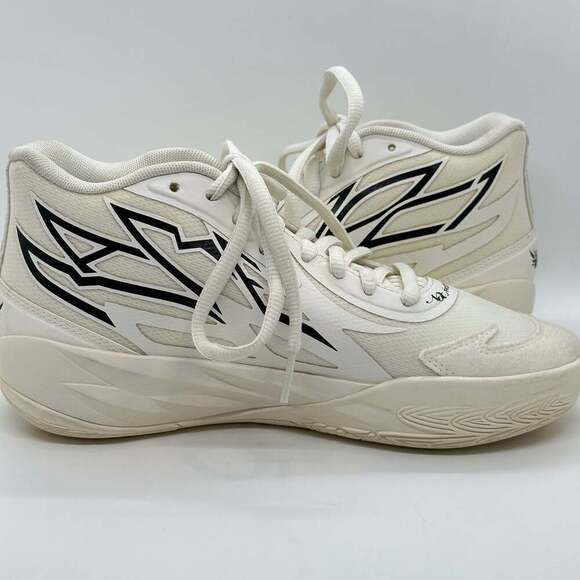 Puma MB.02 Jr Whispers Ivory & Black LaMelo Youth Size 6 - Picture 7 of 11